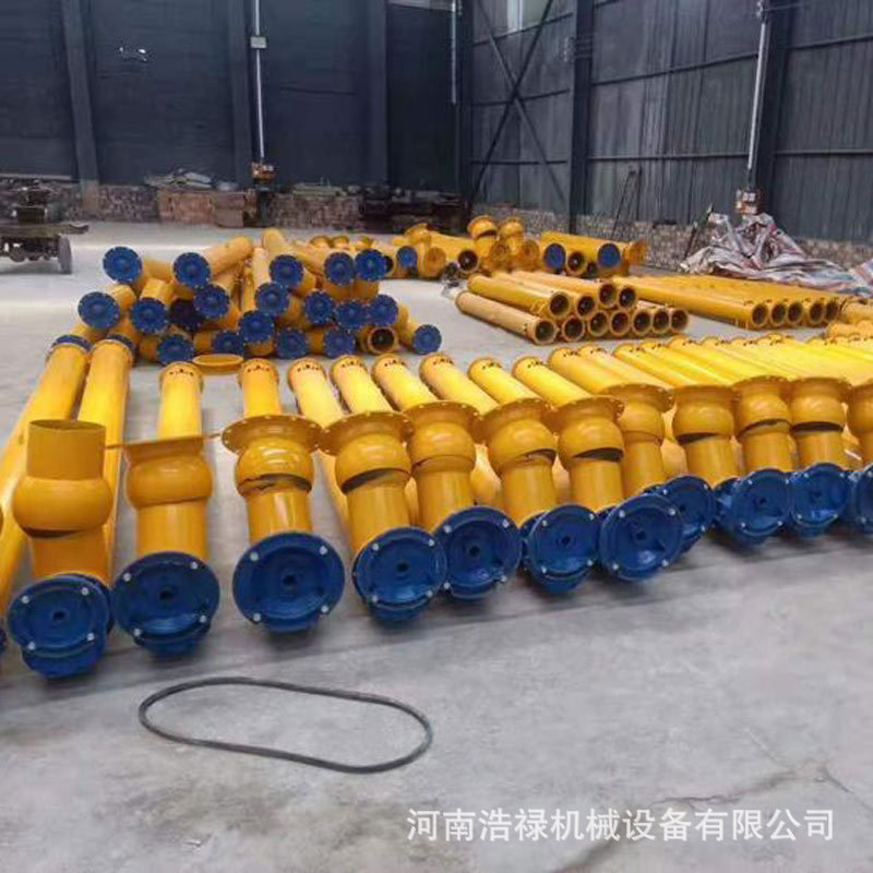 蛟龙式混凝土粉煤灰螺旋机 垂直圆管螺旋输送机 水泥罐用螺旋泵