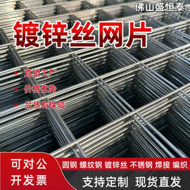 加粗镀锌网片钢筋网片圈地隔离养殖网安全防护小孔方格网铁丝网片