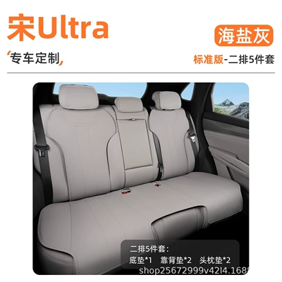 Seat cushion, seat cover cushion, 26 models, special for EV - sea-salt-gray5-piece-set-rear-seat-cushion-backrest-cushion-headrest-cushion-song-ultra