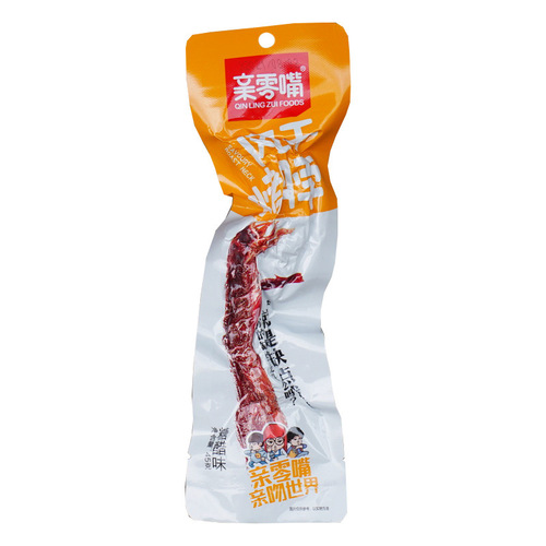 Snack-style Dried Roasted Chicken Necks 42g Spicy Sichuan Pepper & Sweet & Sour Black Duck Flavor Hand-Torn Chicken Necks 20 Pieces/Bag Wholesale
