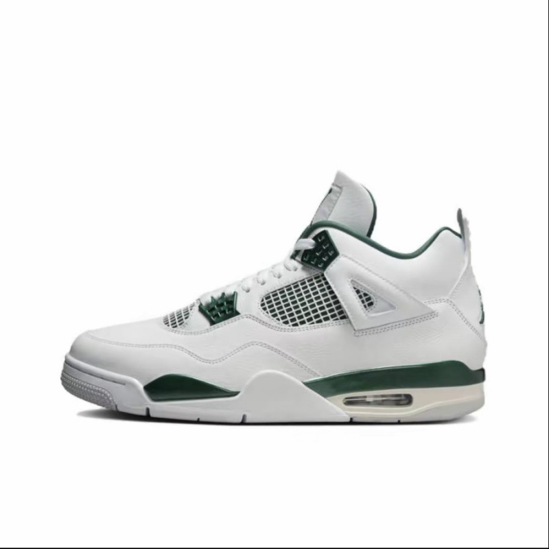 Zapatos de baloncesto de cuero de vaca original puros Pitian AJ4 zapatos antiderrapante retro zapatos de cuero de cabeza zapatos de hombre y mujer