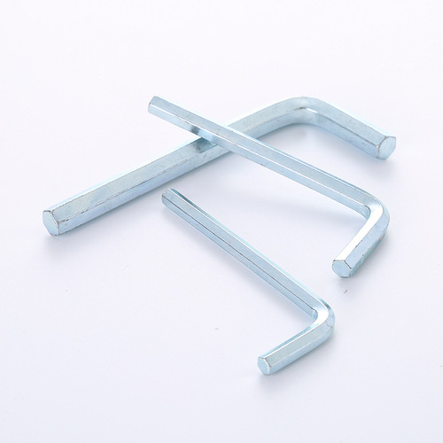 Galvanized L-shaped hexagonal wrench, flat head, 7-shaped hexagonal wrench, T-shaped, L-shaped simple hexagonal wrench, M2-M12