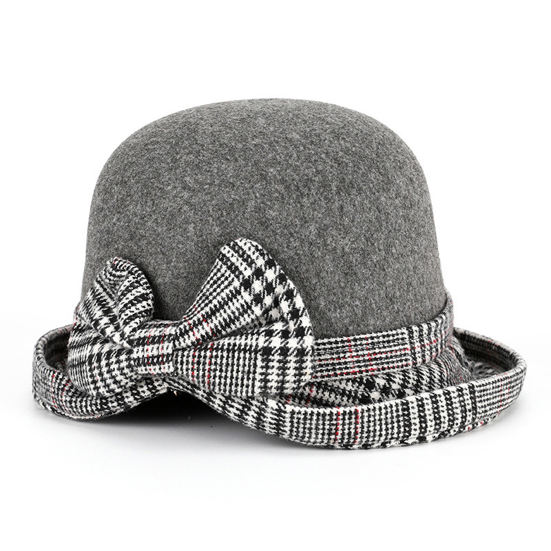 Sombrero de las mujeres otoño e invierno nuevo sombrero de lana de las mujeres moda plegable suave conformación cúpula caliente cuenca sombrero al por mayor