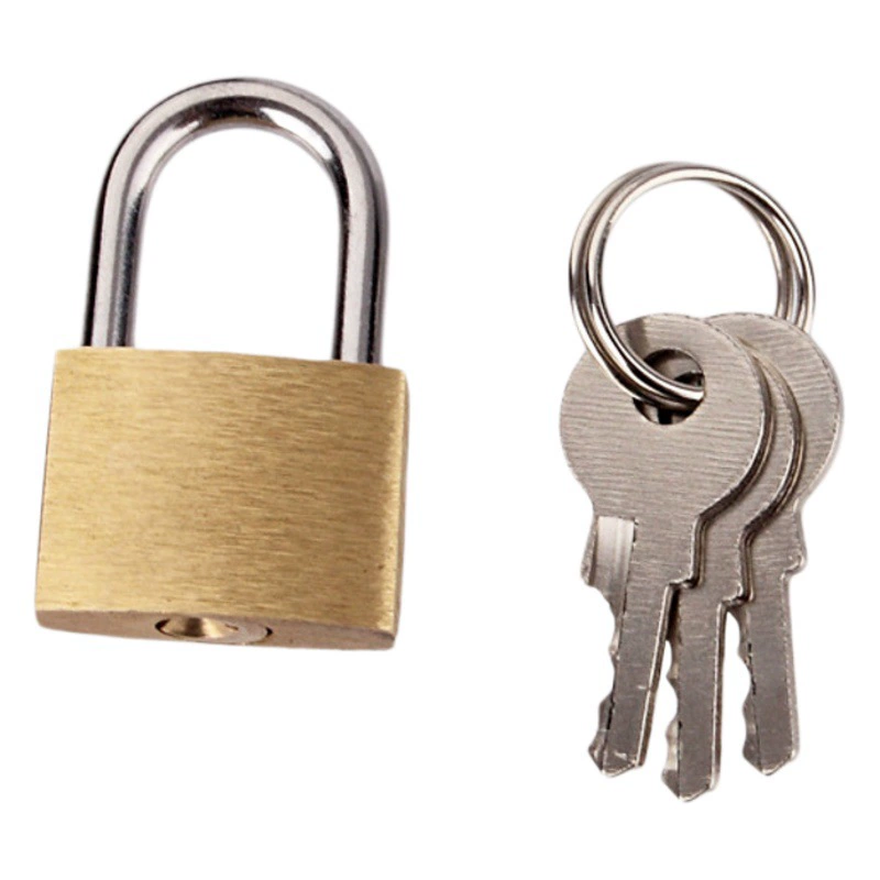 20 мм маленький медный замок багажная сумка замок почтовый ящик машина ящик замок небольшой замок можно открыть GS24001