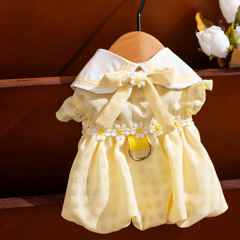 26 años de nueva primavera y verano ropa de gato tracción vestido vestido de princesa ropa de perros pequeños y medianos ropa de mascotas