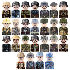 国境を越えた軍事ビルディングブロック第二次世界大戦人形コレクションシリーズ武器土嚢ビルディングブロック子供のおもちゃ組み立てビルディングブロックミニフィギュア