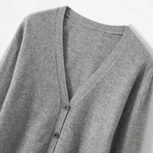 春秋新款男士V领宽松纯色毛衣大码针织衫外套薄款开衫直销跨境