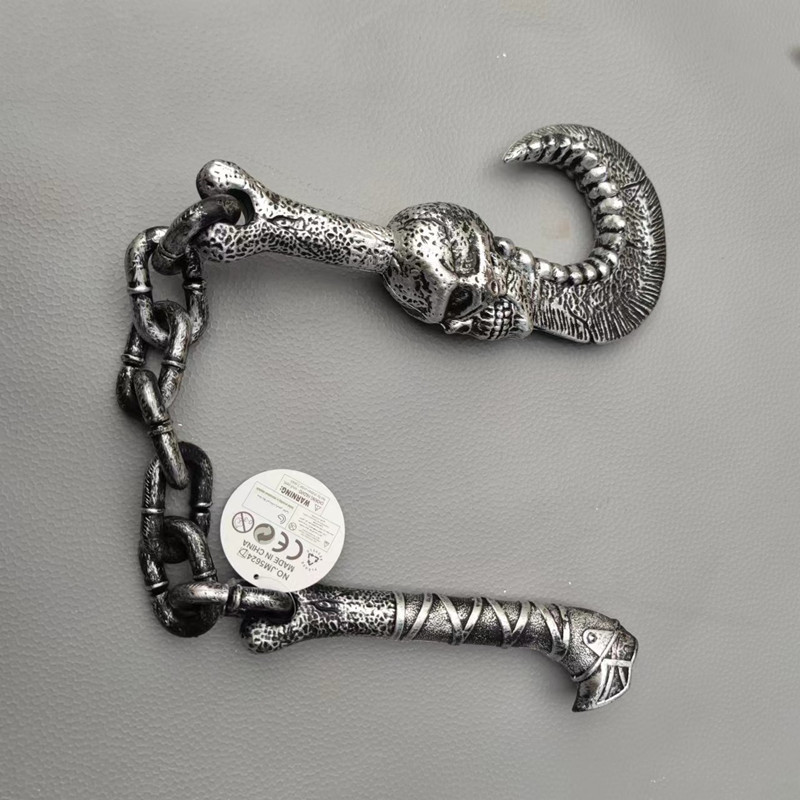 Juguetes de Halloween para adultos y niños armas de cadena Dios falca cuchillo de fruta cuchillo de cocina armas de plástico accesorios de decoración