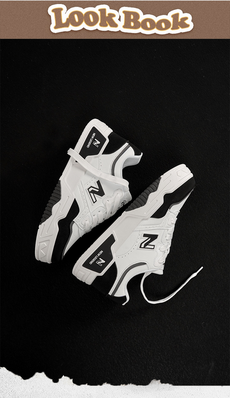 Giày sneaker nam phong cách Hàn Quốc, đế êm, form thể thao trắng basic — 688 Lúa mì chi tiết 5