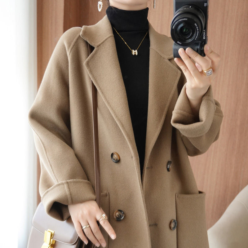 코코아 컬러 [미디엄 더블 브레스티드] 다용도