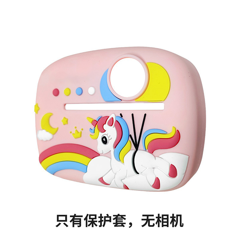 Nueva cámara de impresión para niños de 2400W píxeles transfronteriza Polaroid cámara digital de doble cámara instantánea de dibujos animados