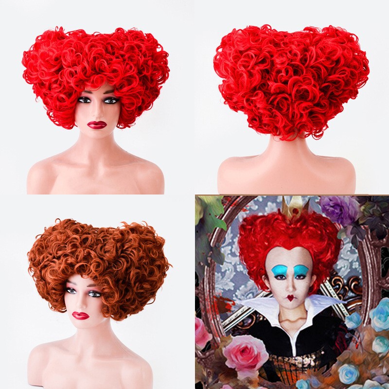 Mirrorland Witch, Red Queen Wig, Alice in Wonderland Red Queen Cosplay Anime Mirrorland Witch, Red Queen Wig, Alice in Wonderland Red Queen Cosplay Anime