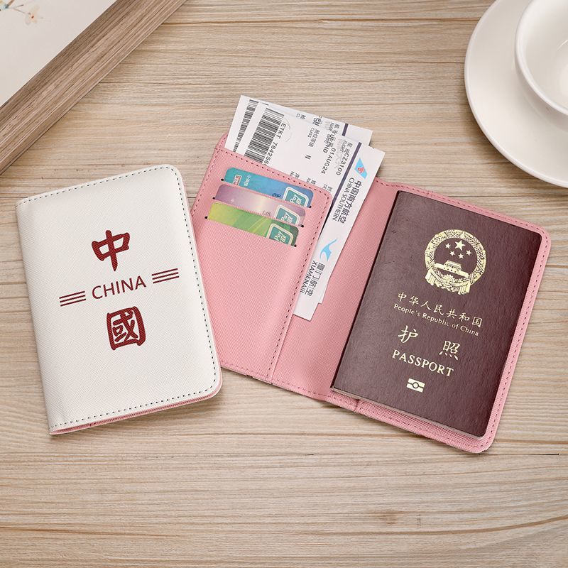 Bolso de pasaporte RFID de punto explosivo transfronterizo, bolsa de identificación de cuero multifuncional que puede colocar tarjeta SIM, funda de cuero, clip de pasaporte