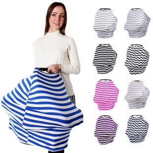 Amazon Pure Cotton Stripe Breast-feeding Breastfeeding Towel Breast-covering Towel Care Towel nursing Cover Sun-blocking Towel