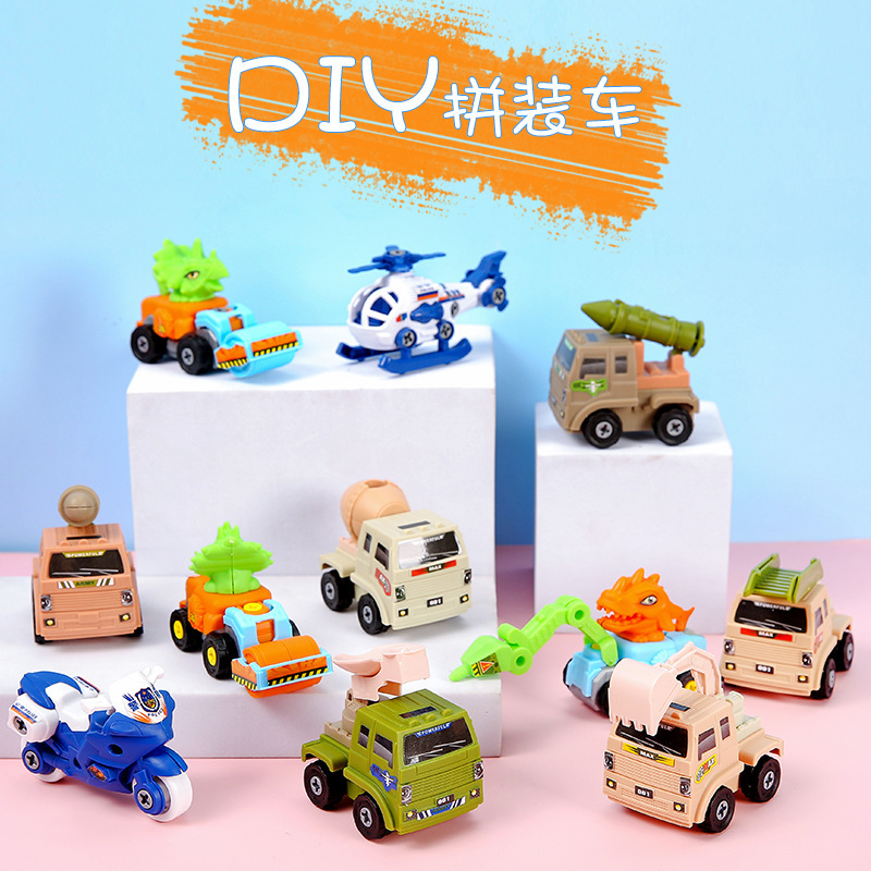 Cartoon engineering aircraft tank patrol inertial non-return rescue vehicle gift toy car model children's toys Cartoon engineering aircraft tank patrol inertial non-return rescue vehicle gift toy car model children's toys