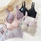 Тонкий бюстгалтер, сексуальный комфортный дышащий бюстгальтер пуш-ап, кружевное нижнее белье, бюстгальтер без косточек, большой размер
