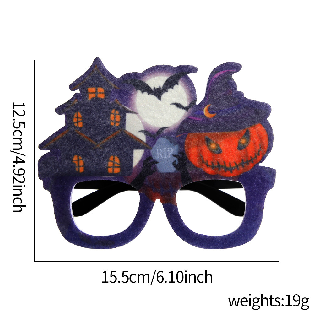 Araña calabaza gafas de dibujos animados Marco de vestir Gafas transfronterizas nuevas gafas de Halloween niños adultos fantasma Festival Fiesta Decoración