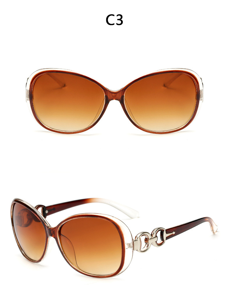 Ac, UV400 Protection Lens Material Oval Frame Glasses Style Outdoor, Travel Occasion Retro Color Block Ac UV400 Protection Oval Frame Full Frame Women's Sunglasses