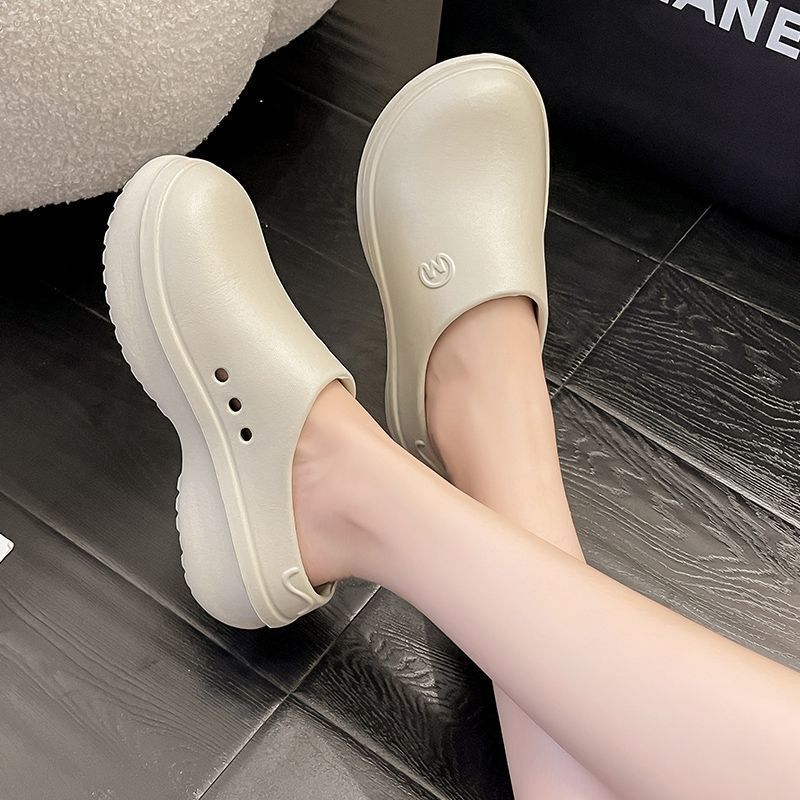 Nurse Slippers Eva Deodorant Operating Room Slippers Half-Pack Sandals Popular Waterproof Dormitory Students Hole-Free Hole Shoes