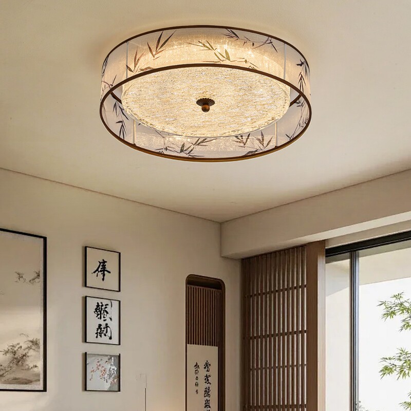 宋代美学中古吸顶灯客厅卧室餐厅新中式侘寂风茶桌主卧宋式禅意灯|undefined