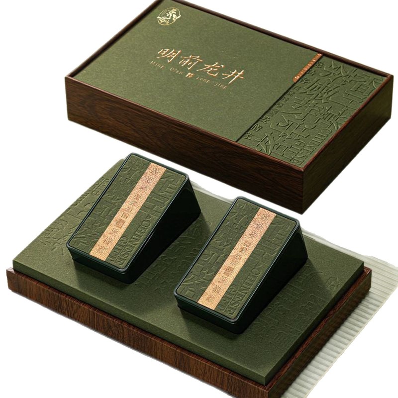 高档茶叶礼盒龙井茶特级明前龙井绿茶豆香浓香型一芽一叶礼盒批发|undefined