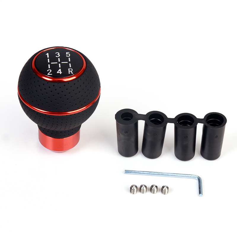 Cross-border hot sale suitable for car modification 5-speed shift handball gear lever gear handle head gear handle ball accessories