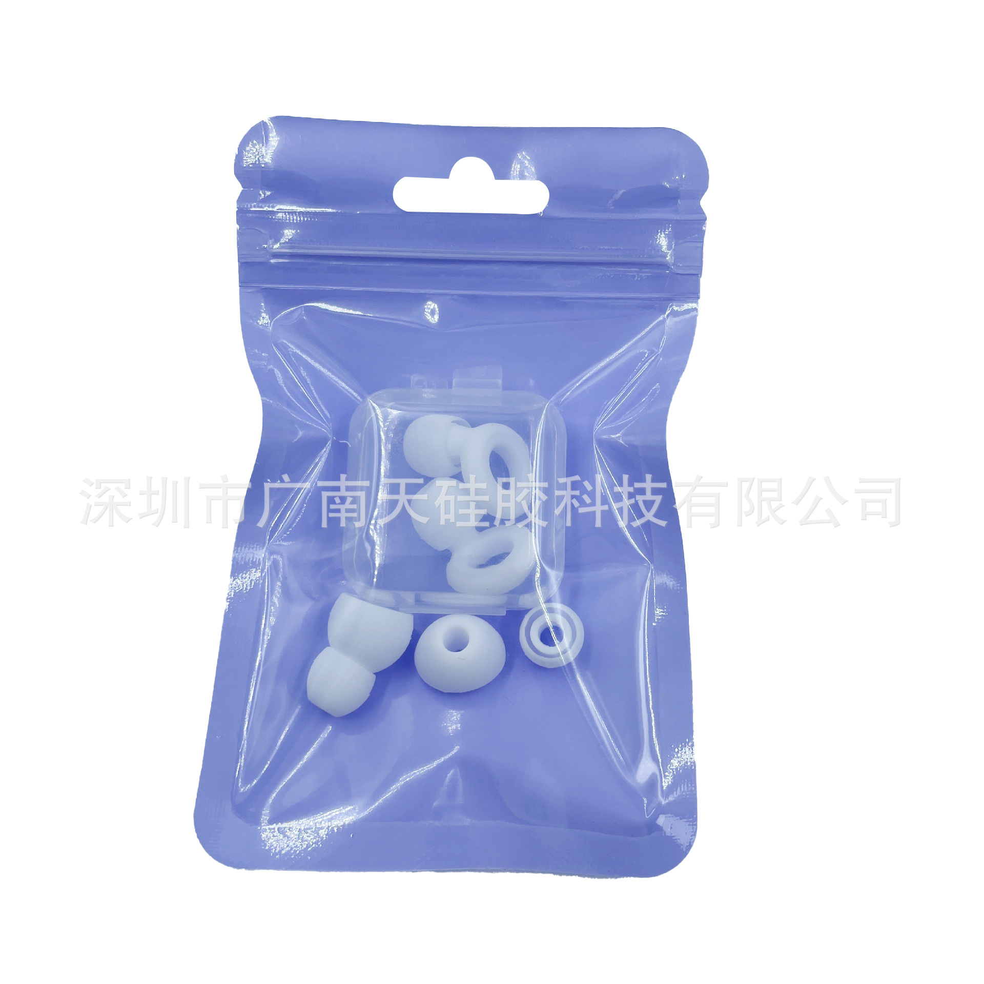 새로 업그레이드된 소음 감소 귀마개 흰색 [귀마개 1쌍 + 이어캡 보관함 4개]