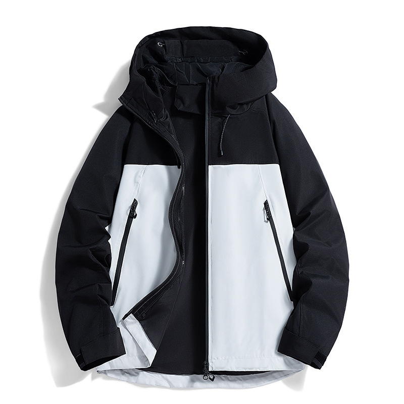 Men's Outdoor Jackets for Couples, Versatile, Water-Resistant, Breathable, Windproof, Waterproof, Stylish Patchwork Jackets Men's Outdoor Jackets for Couples, Versatile, Water-Resistant, Breathable, Windproof, Waterproof, Stylish Patchwork Jackets