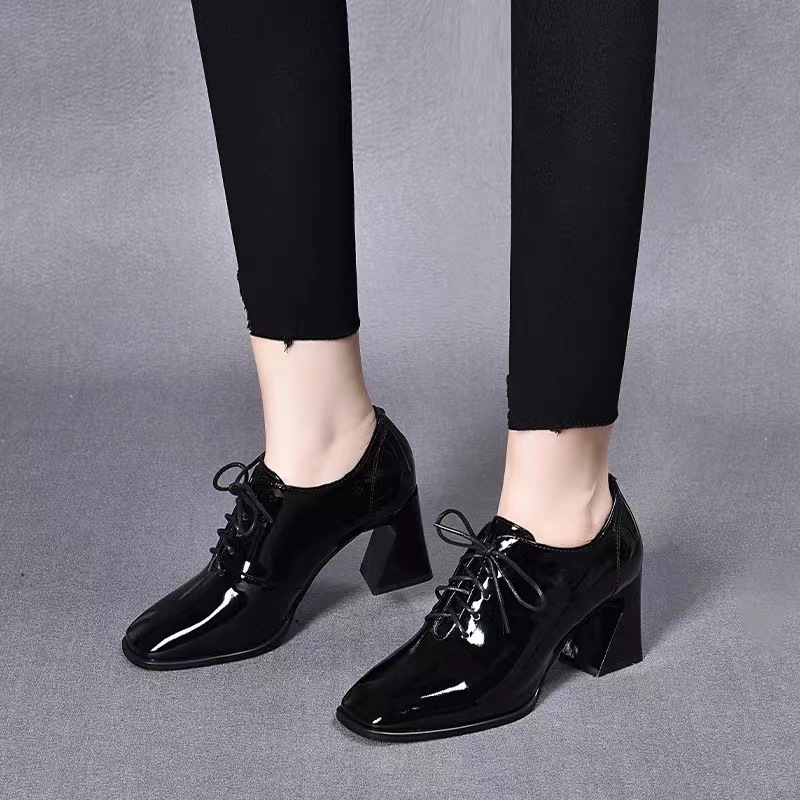 블랙 페이턴트 가죽면 (5cm)