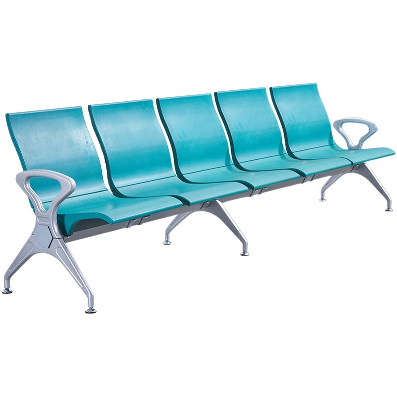 Public Row Seating, Polyurethane Three-Seater Chairs for Banks and Airports, New Model Waiting Chairs, Waiting Area Row Chairs