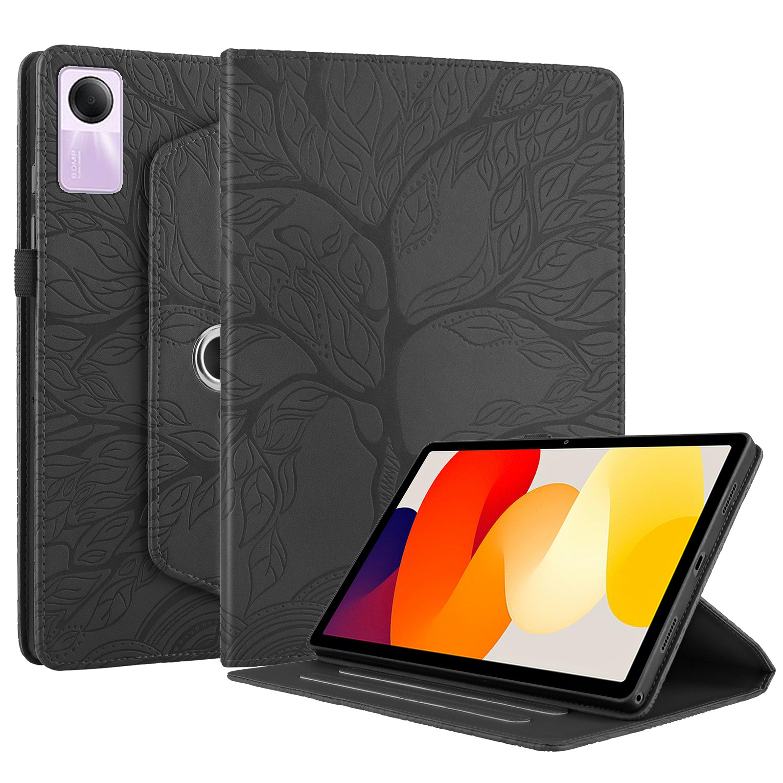 2025适用Redmi pad2保护套SE11寸旋转生命树小米平板7/6Pro翻盖套