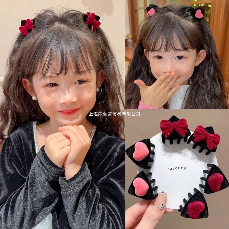 Двусторонняя заколка для волос, детская маленькая заколка для волос, заколка для волос с челкой для девочек, милая заколка для волос для маленьких девочек, головной убор
