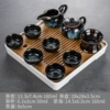 10-head Junyao Xishi teapot + 28cm white tea tray ♢