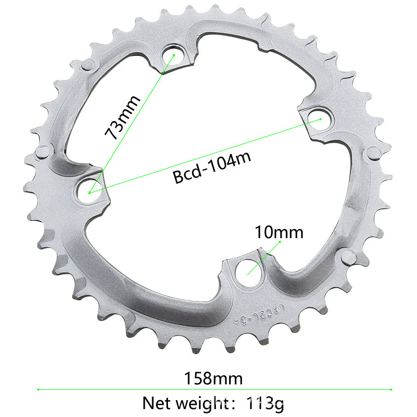 Bicicletas de montaña disco de reparación 38T 38 dientes disco de reparación de dientes bcd104mm