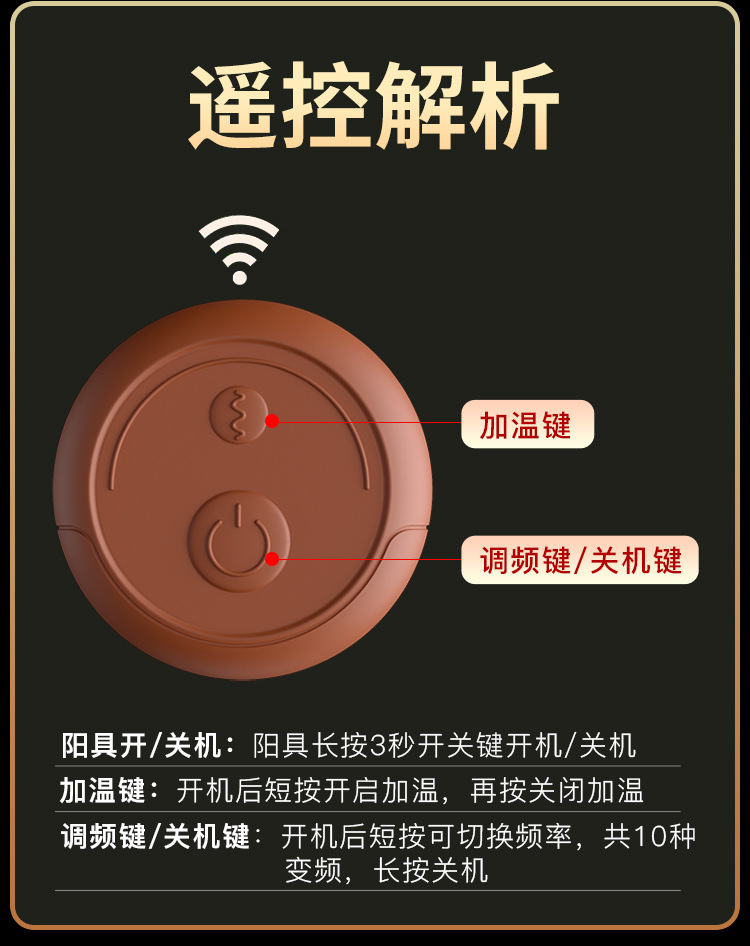 Jiuai Wearable Silicone Dildo Vibrator for Female Masturbation, Skin Tone — detail image 10