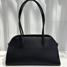 2025新荔枝纹头层牛皮托特包大容量单肩腋下包简约高级感真皮女包