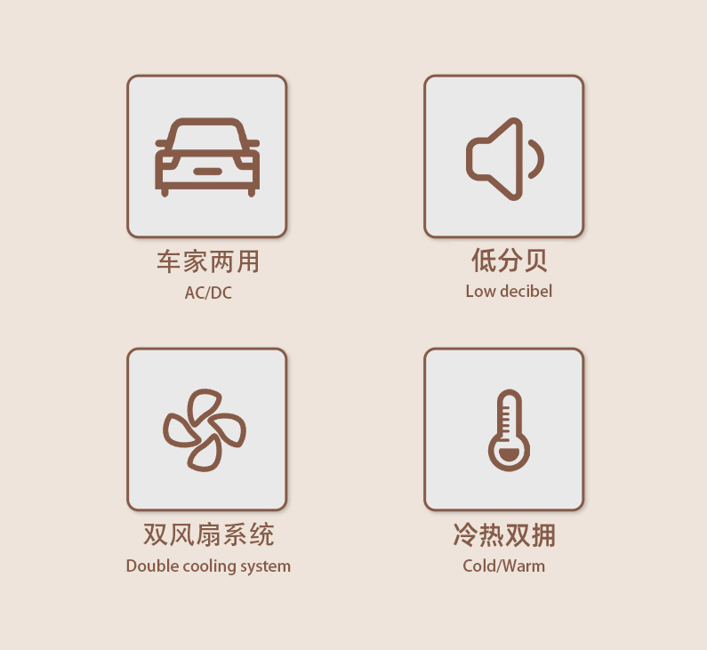 Double Refrigeration 22L Household Car Refrigerator Car Cooling and Heating Box Mini Refrigerator Student Dormitory Mini Refrigerator