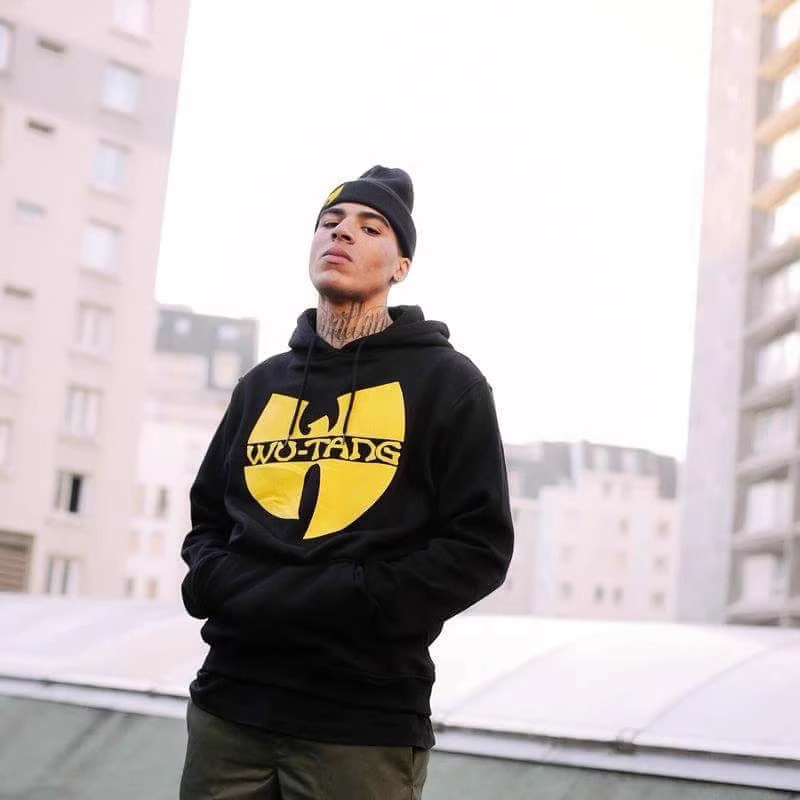 European and American Hip-Hop American Retro Trendy Brand Wutang Wudang Classic Printed Hooded Sweatshirt Hoodie