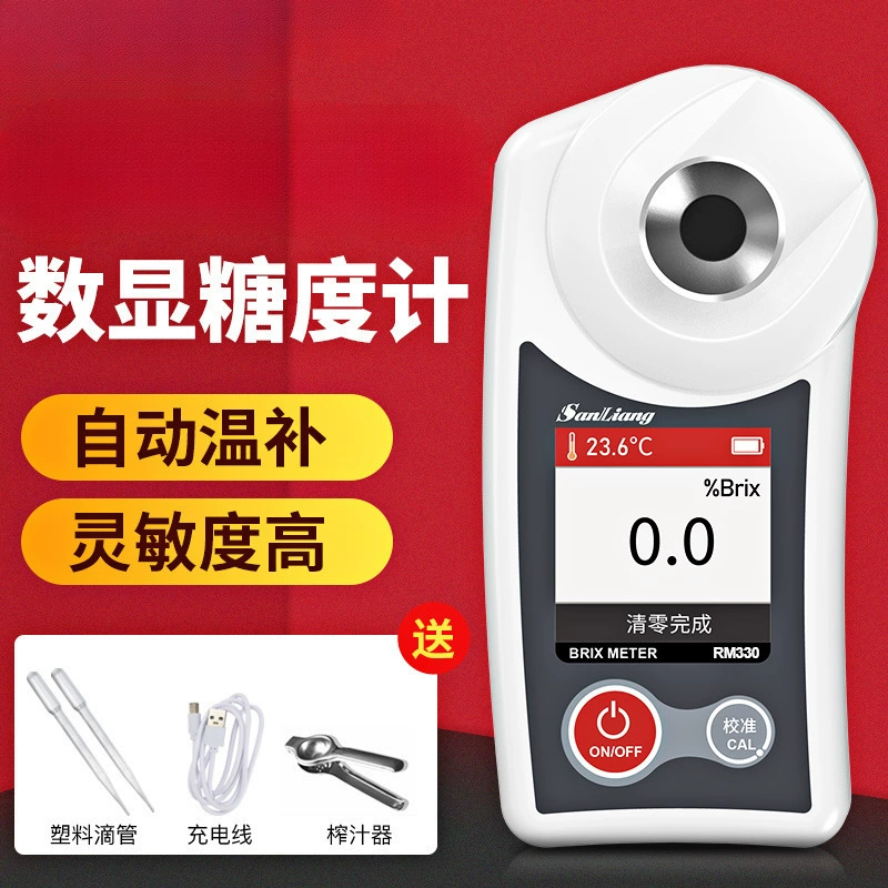 Японский цифровой измеритель сахара, рефрактометр, измеритель содержания сахара, тестер сладости, детектор