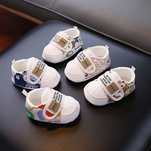 小宝宝布鞋春秋薄透气学步鞋防滑不掉学走路男女软底0至1岁轻便型
