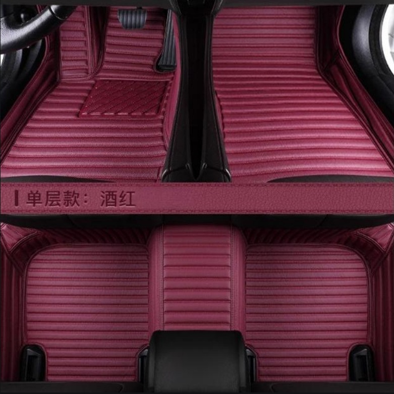 Foreign Trade Supply, In-Stock Full-Coverage Car Floor Mats, Custom-Fit Car Floor Mats, Small Horizontal Stripe Car Floor Mats