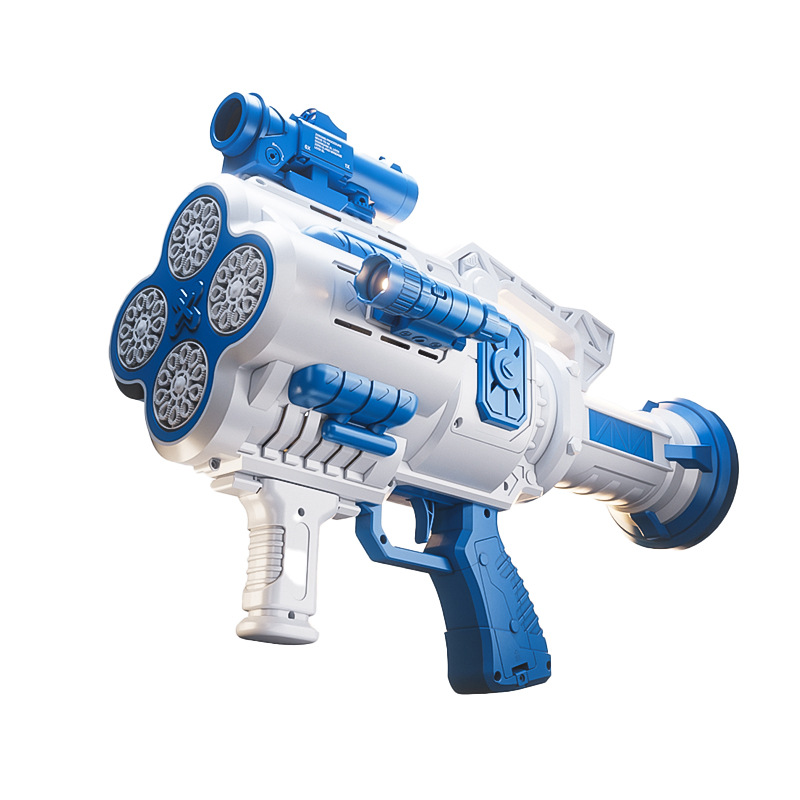 Nuevos juguetes de burbuja de red transfronterizos totalmente automáticos para niños y niñas con máquina de burbuja de mano no fugas eléctrica Gatlin