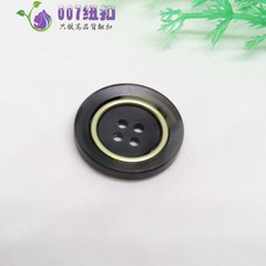 Wholesale 007 Button Jade Pattern Round Gold Ring 4 Eye Fastener Children's Style Woolen Coat Outerwear Wind