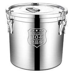 304ステンレス密封桶防虫防湿小麦粉桶貯蔵タンク米筒ドラム缶バックル桶大容量クロスボーダー