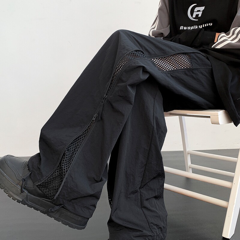 Trendy Niche Casual Pants for Men, Winter High Street Style, Quick-Dry Paratrooper Long Pants, Mountain-Style Waterproof Functional Hiking Pants