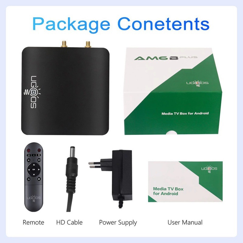 Ugoos Amb Plus Network Set-Top Box Sx-J Gb+Gb Android Tv Box