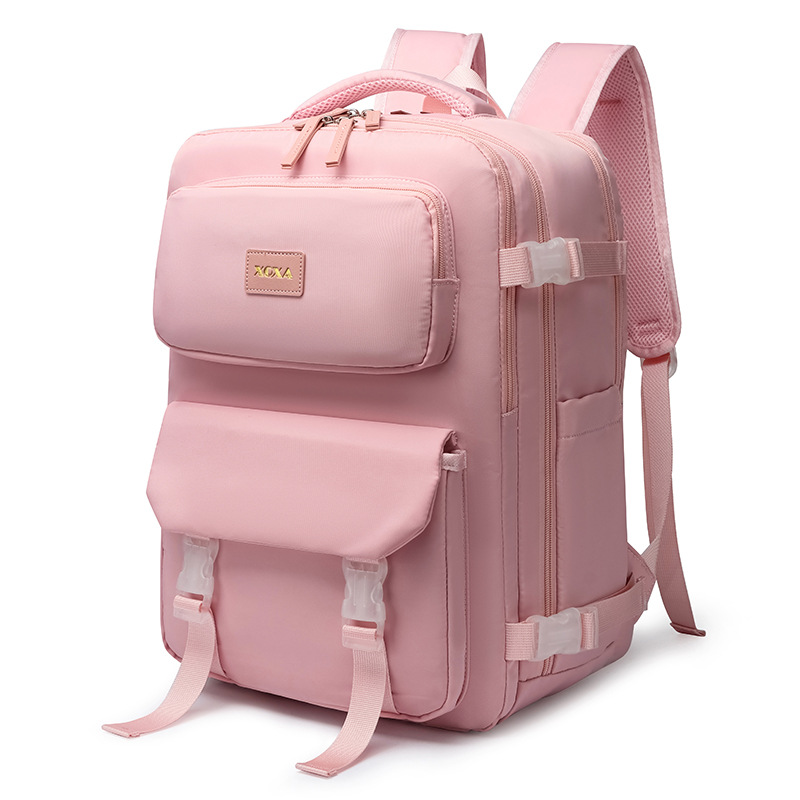2024 New Women's Versatile Sweet Student Anti Splashing Multi functional Large Capacity Backpack_voghion.com