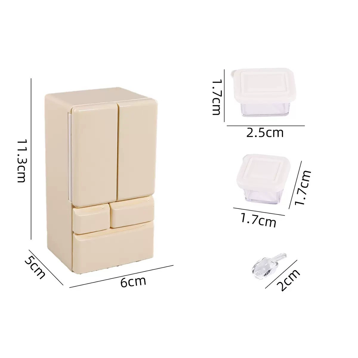 Miniature Dollhouse Furniture Set, Multicolor Plastic, Multi-Scene Kit (Tables, Beds, Kitchen)