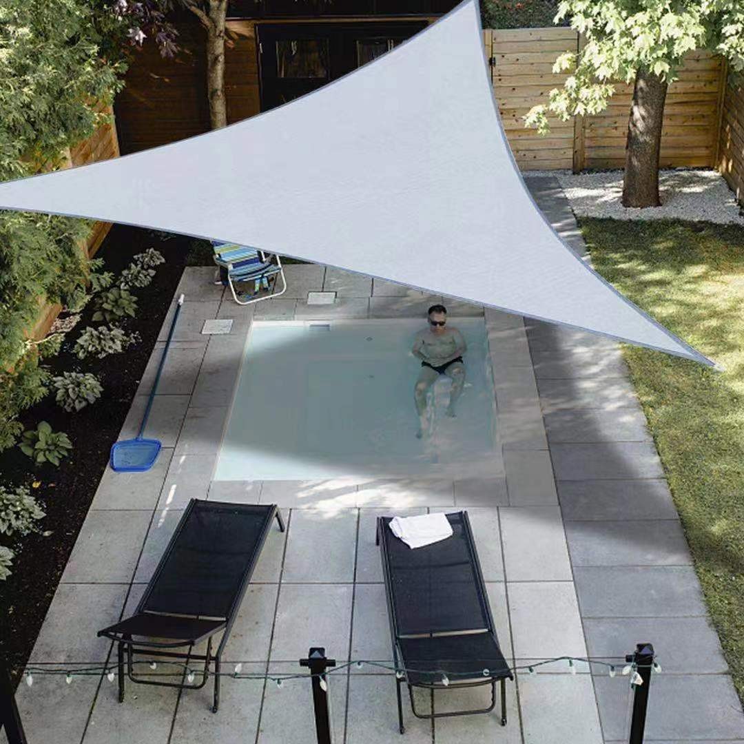 Cross-Border Outdoor Triangular Sunshade Sail, Thickened 420D Oxford Cloth, Waterproof and Uv-Resistant Colorful Canopy for Garden
