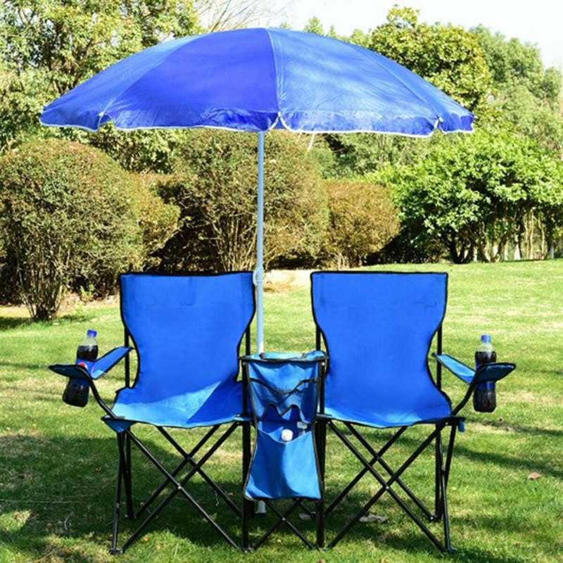 Silla plegable de playa con reposabrazos y respaldo, para camping, pesca o exteriores